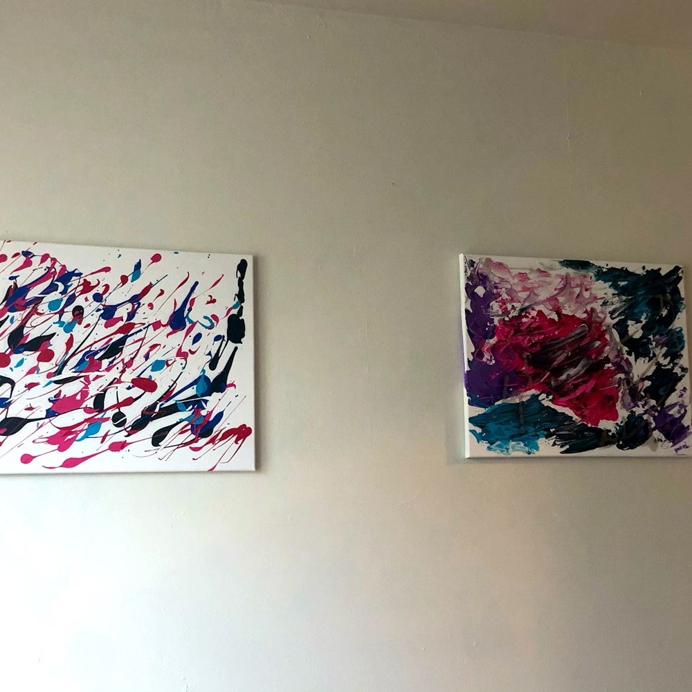 Two Large Canvases *